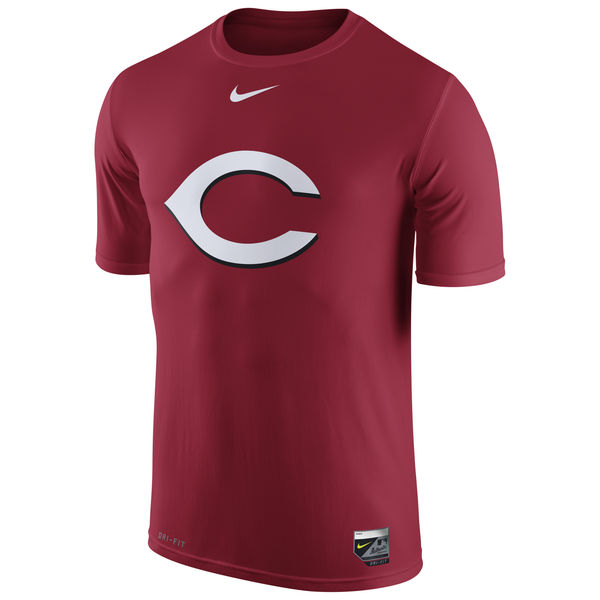 MLB Men Cincinnati Reds Nike Authentic Collection Legend Logo 1.5 Performance TShirt  Red